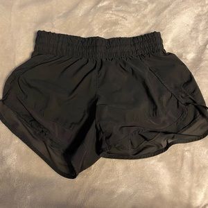 barely worn black athleta mesh shorts